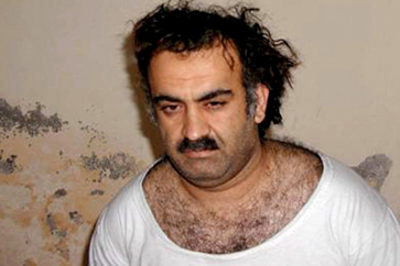 A photo of al-Qaeda operative Khalid Sheikh Mohammed shortly after his capture, in Rawalpindi, Pakistan, in March 2003