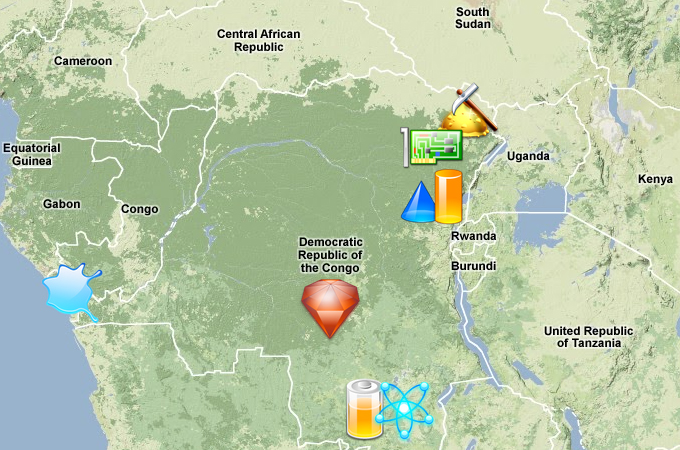 Congo map resources