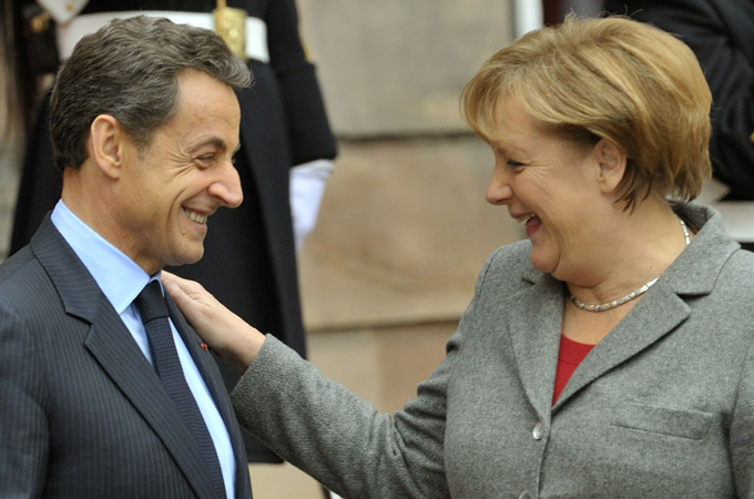 Serkozy Merkel Meeting