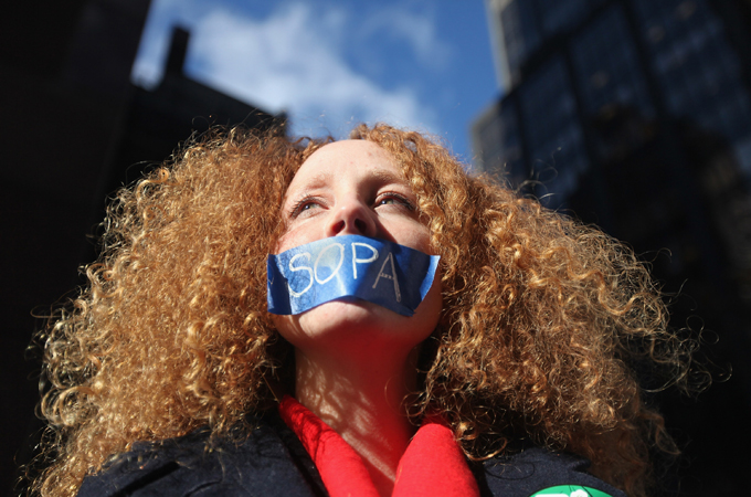 SOPA protester Nadine Johnson