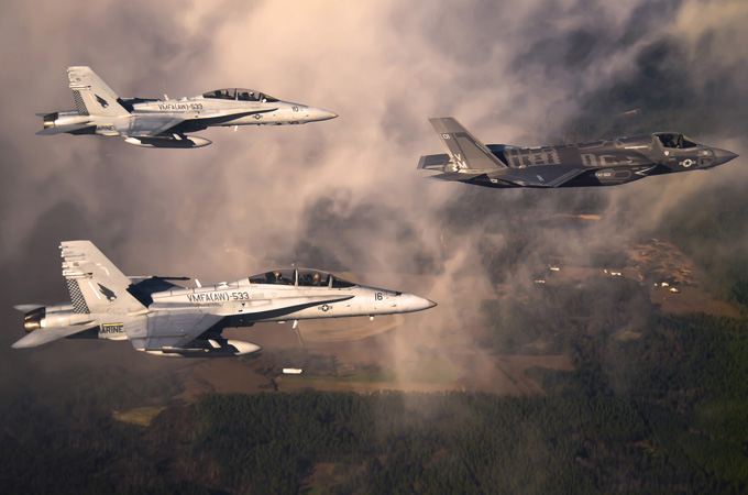 US fighter jets