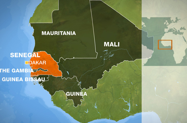 Map Senegal