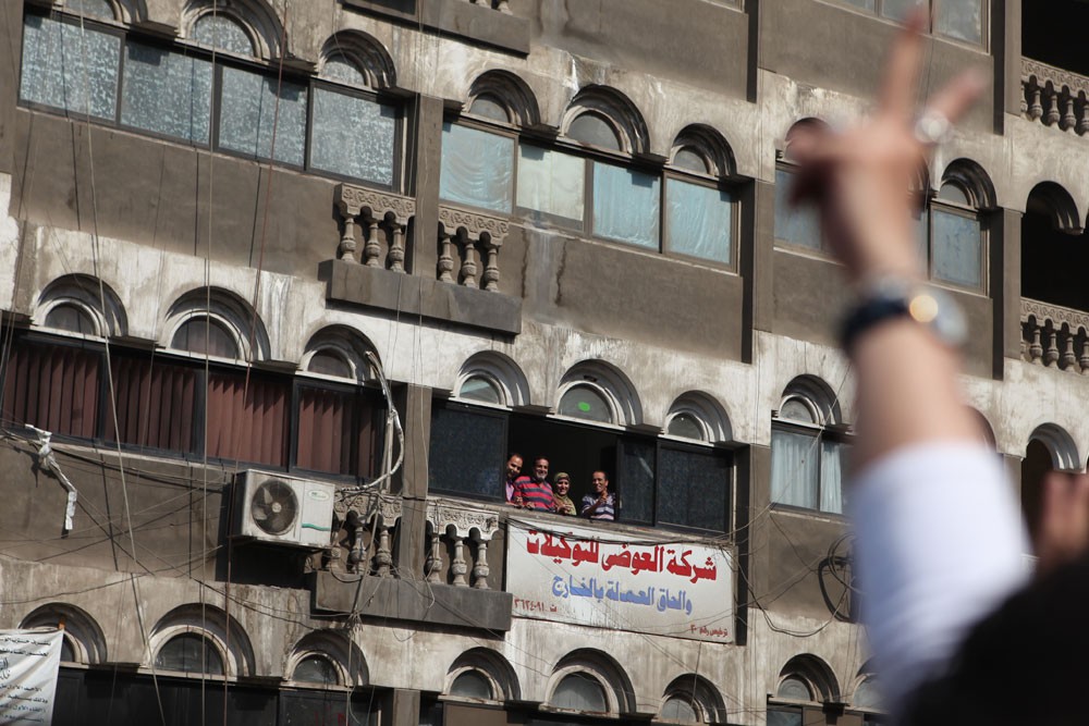 Hamdeen Sabahi campaigns in Cairo