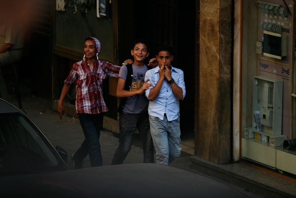 Hamdeen Sabahi campaigns in Cairo