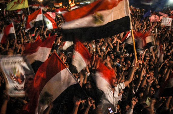 Egyptian protesters