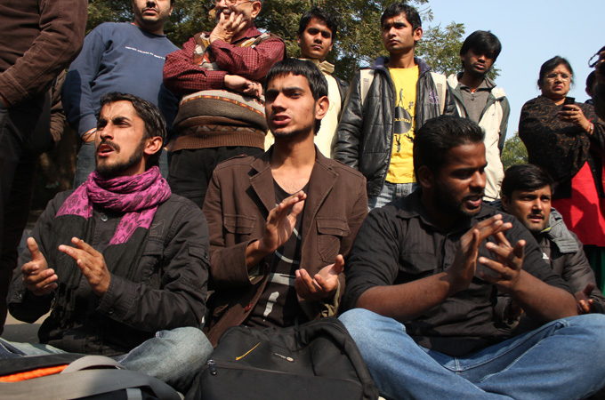 protests Delhi