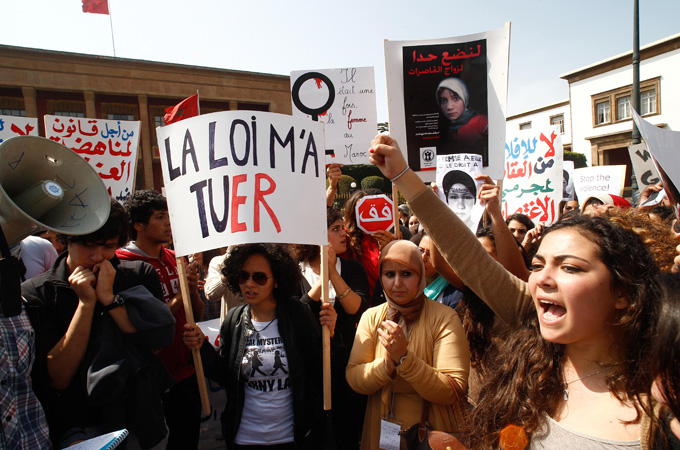 Morocco rape law protest