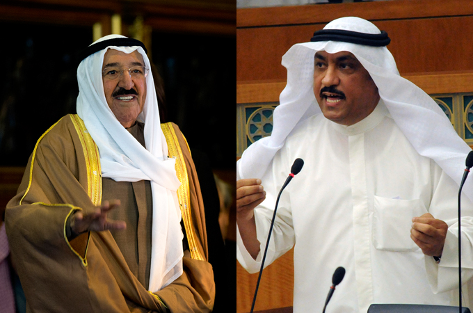 Mosallam al barak and Sheikh Sabah al-Ahmad al-Sabah Kuwait