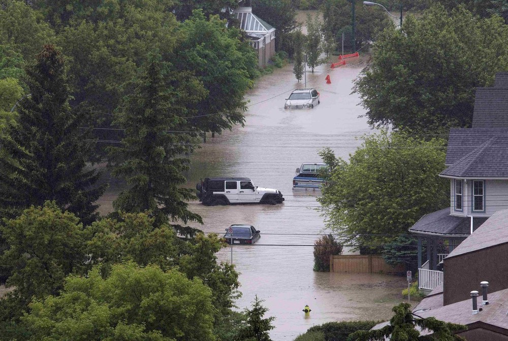 Calgary under water
