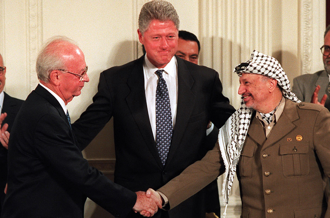 Palestine Israel US Arafat Rabin Clinton