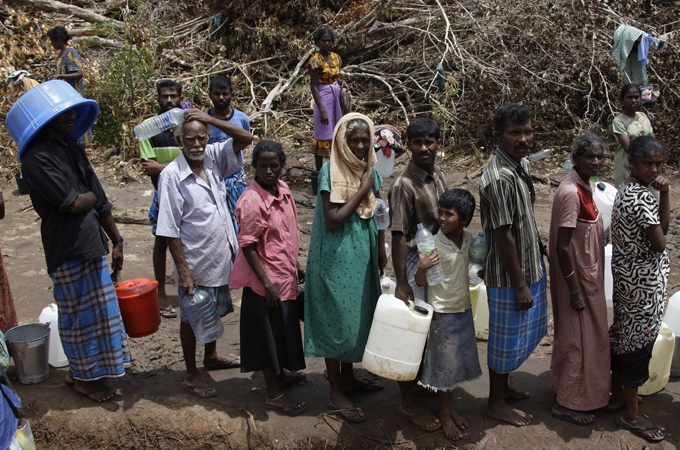 International experts suggest Sri Lanka's military deliberately attacked humanitarian sites [AP]