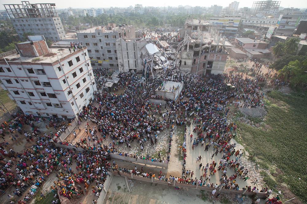 <p>Collective efforts from Bangladesh Army personnel, civilians and family members of workers, had led to a more than 20 day-long rescue operation that was finally called off on May 17, 2013. Although the Rana Plaza site is empty now, an odour of death still permeates from it, driving locals to relive the horrors that had occurred here a year back.</p>