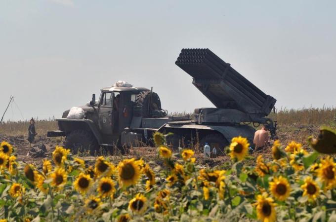 Both the Ukrainian army and the insurgent forces have used Grad rockets [AFP]