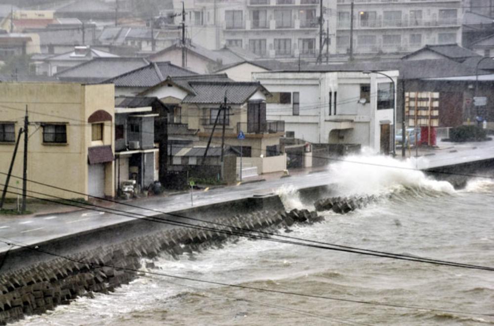 The clear up operation is now underway after Halong slammed into the country on Sunday.