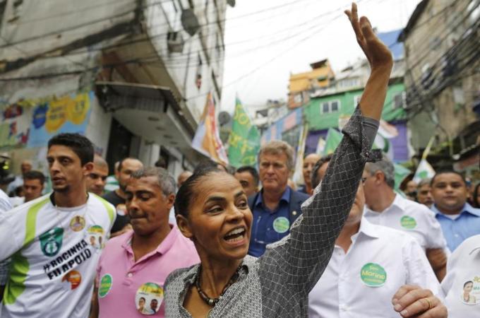 Silva entered the presidential race when the Socialist candidate was killed in a plane crash, writes the author [AP]