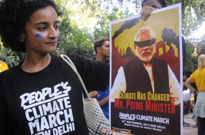 The official reason given for Modi's absence from UN Climate Summit was a scheduling conflict [EPA]
