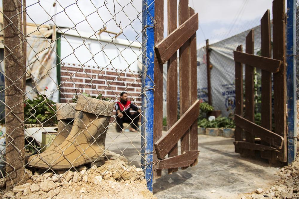 <p>Naji, 33, has been living with his wife and five children in Zaatari camp for 2 years. The family fled from their farm in Daraa after their village was heavily bombed. Naji dreams of returning to Syria and sitting in his garden. (***)After 6 months of being here, I made the garden so that we can start building just a bit of hope and happiness. I(***)m not very happy with it. But when I see a garden with amazing greenery and flowers, one just automatically smiles and becomes happy.(***)</p>