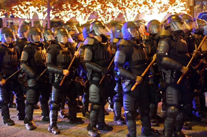 Since 1997, the Department of Defense has given $5.1bn in equipment to state and local police departments, write Katz-Fishman and Scott [AP]