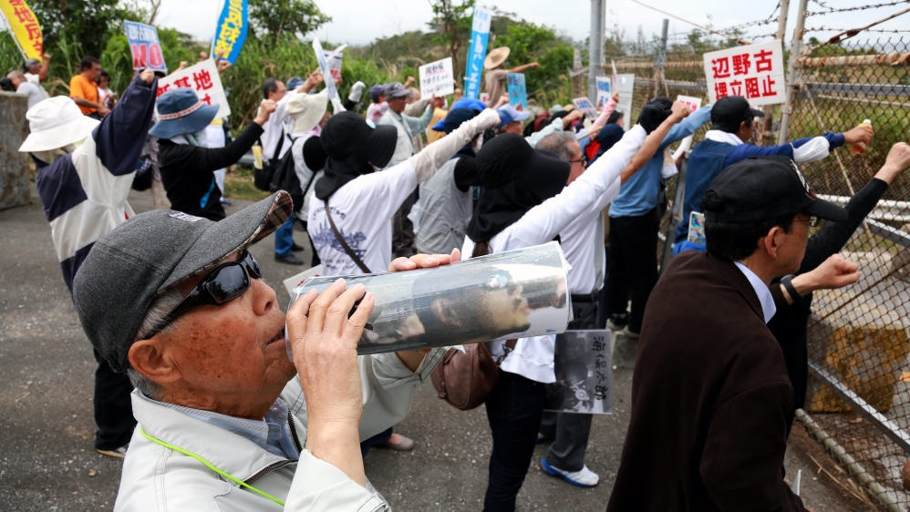 Okinawa US base relocation tensions