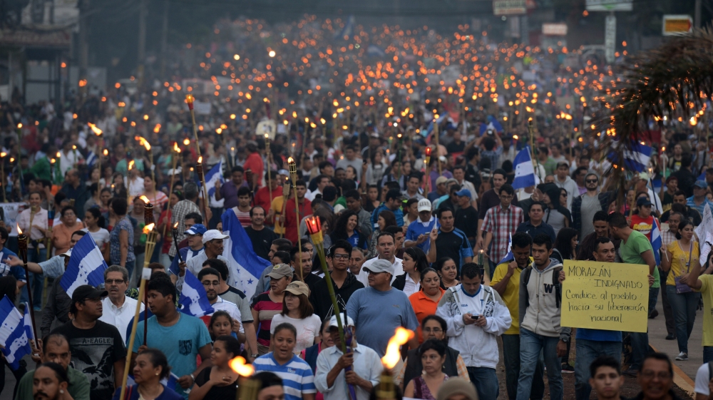 Many Hondurans are calling for an international independent commission to investigate corruption [AFP]