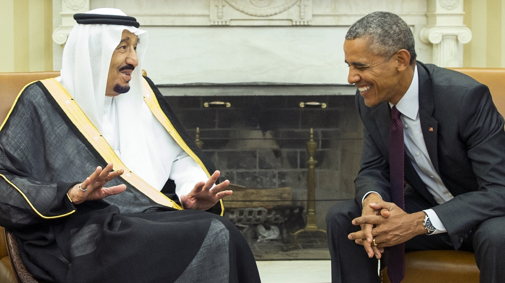 President Barack Obama, right, meets with King Salman of Saudi Arabia in the Oval Office of the White House, on Friday, Sept. 4 [AP]