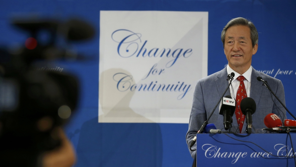 Former FIFA vice-president Chung Mong-joon of South Korea attends a news conference in to formally launch his bid to become president of world soccer''s governing body
