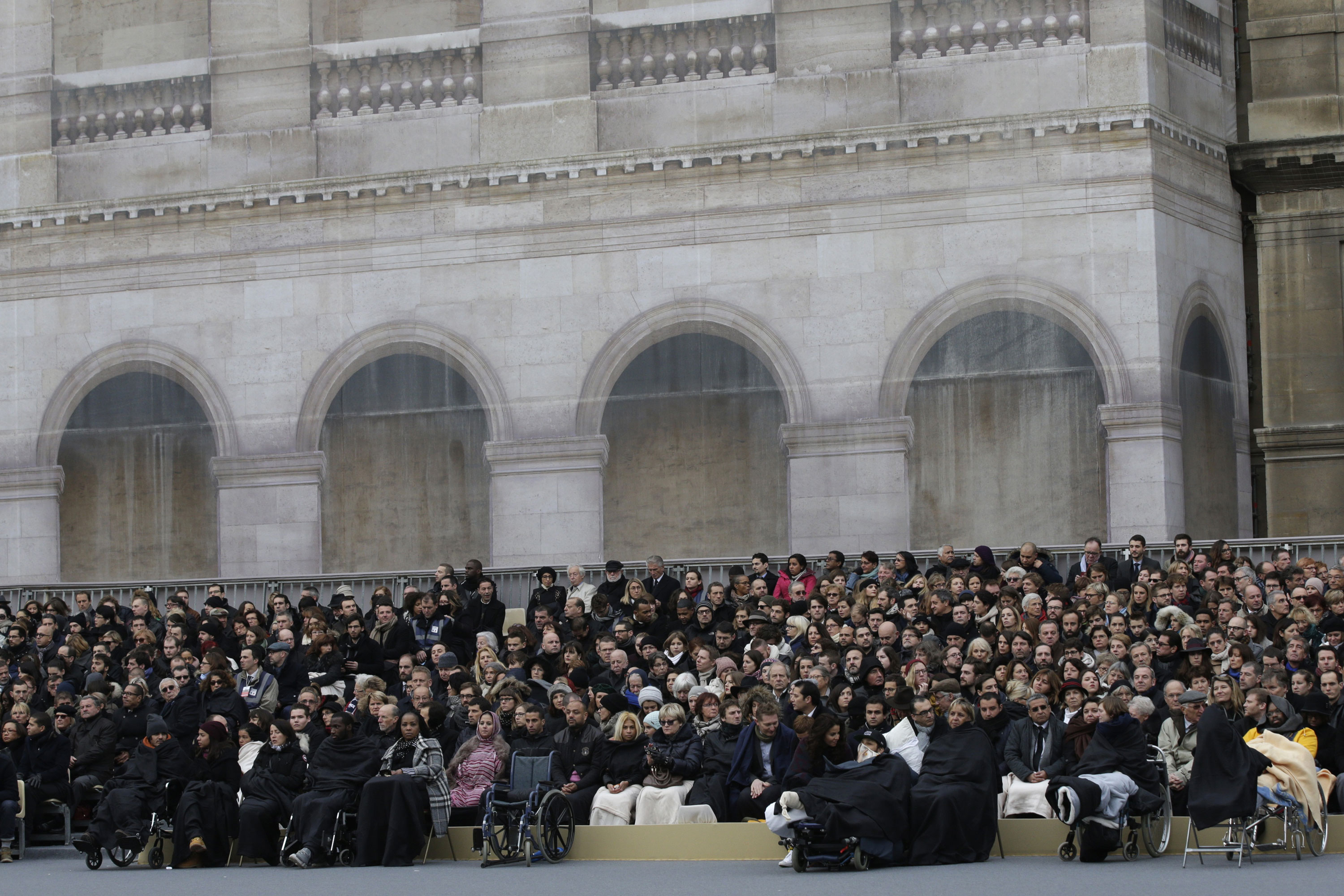 Tribute to the victims of the Paris attacks.