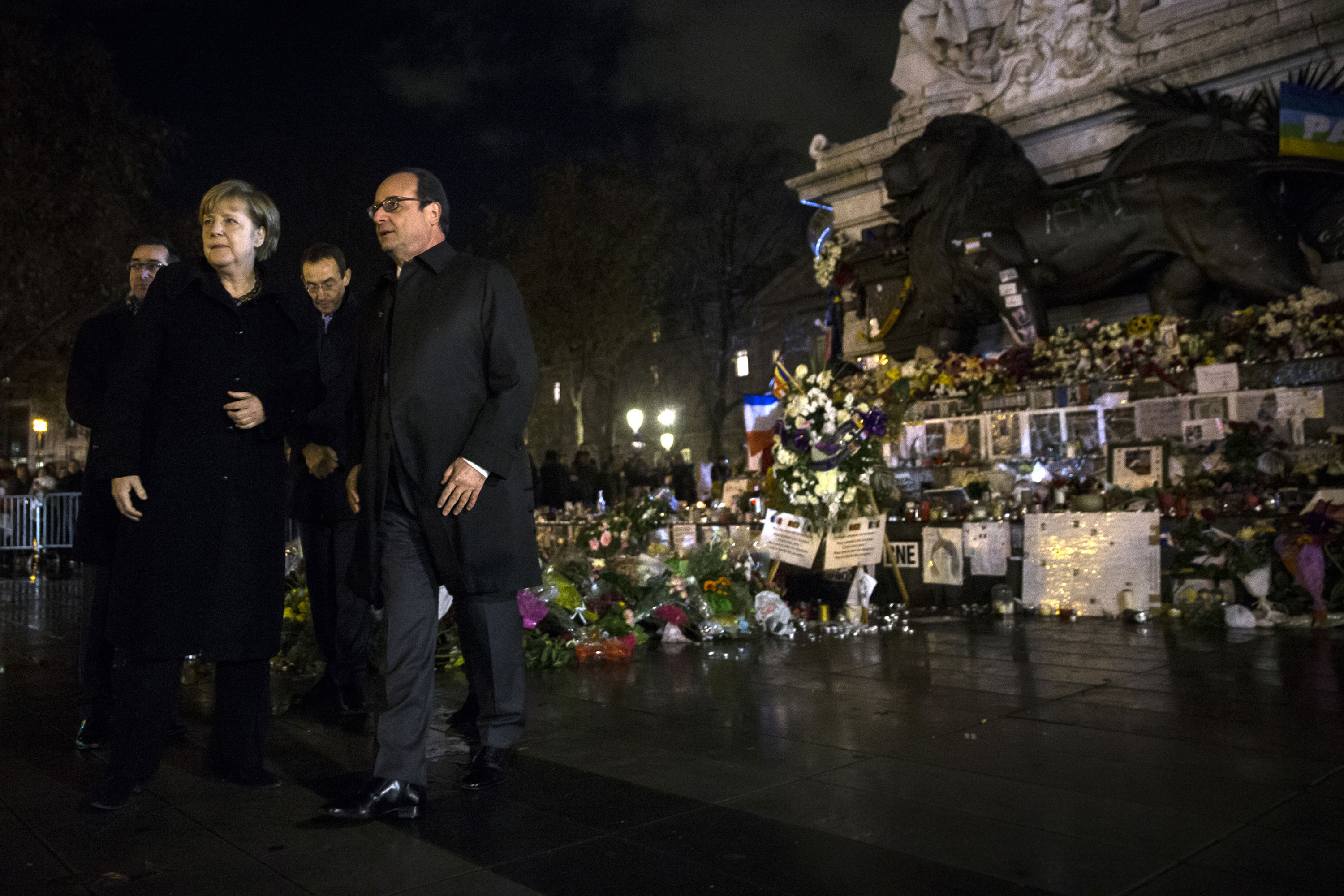 Tribute to the victims of the Paris attacks.