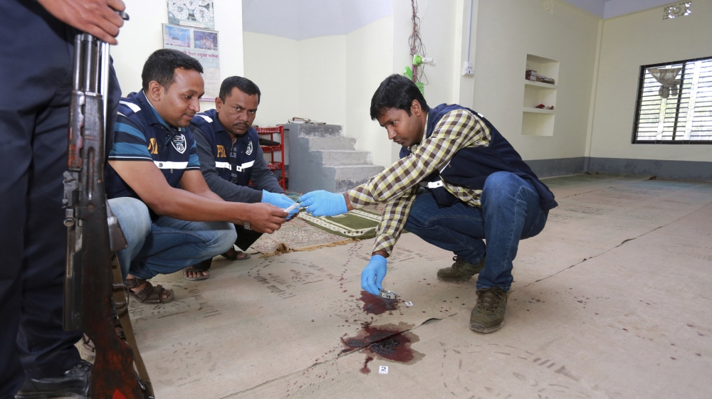 Seventy-year-old Moazzem Hossain - the mosque's muezzin - died shortly after being admitted to a local hospital [The Associated Press]