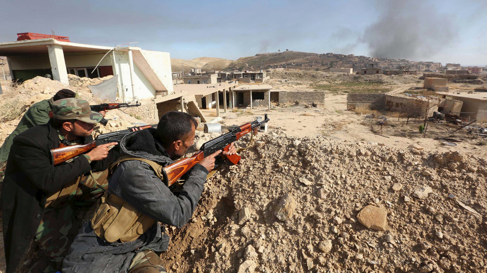 Kurdish peshmerga forces Sinjar
