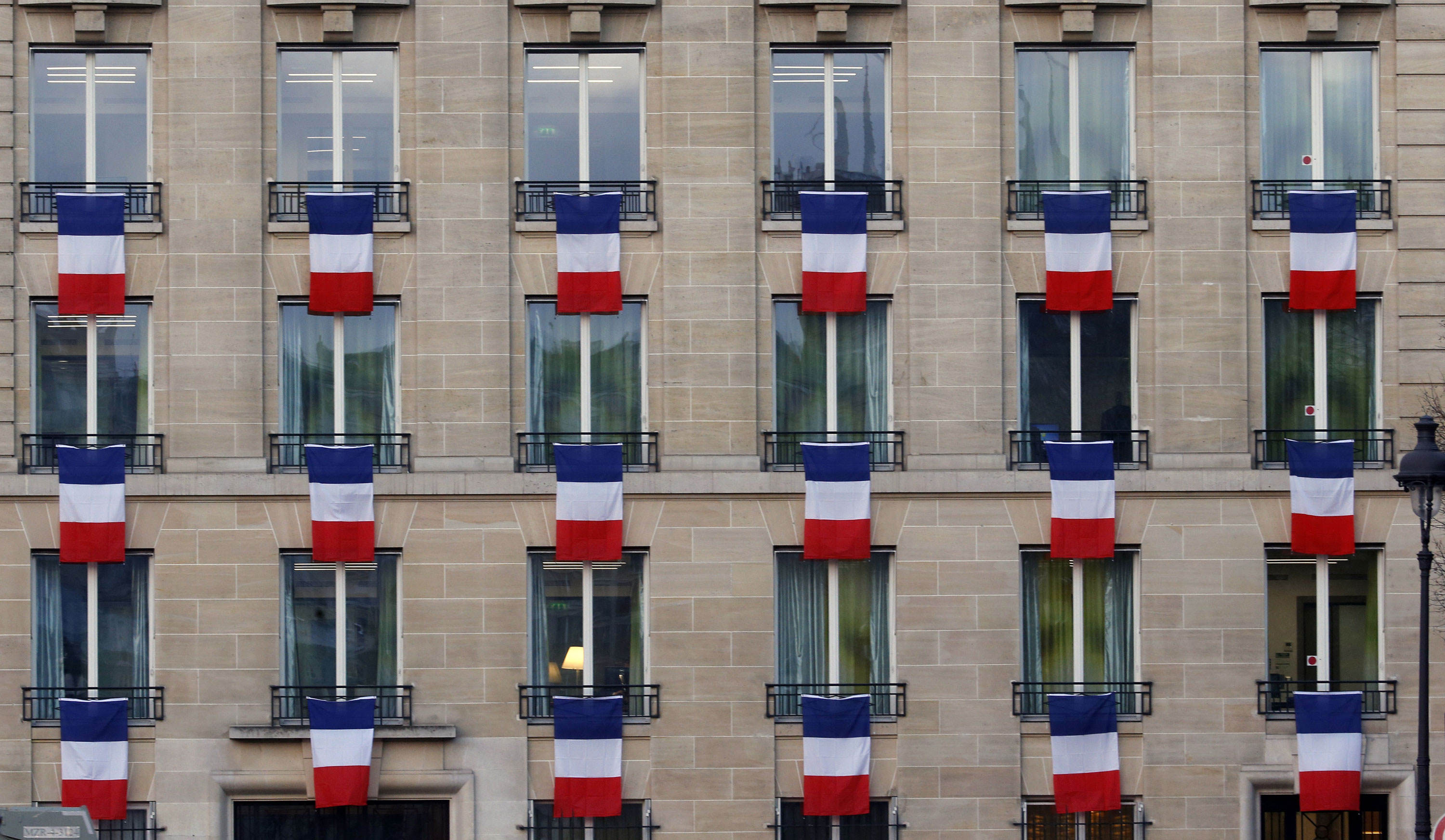 Tribute to the victims of the Paris attacks.