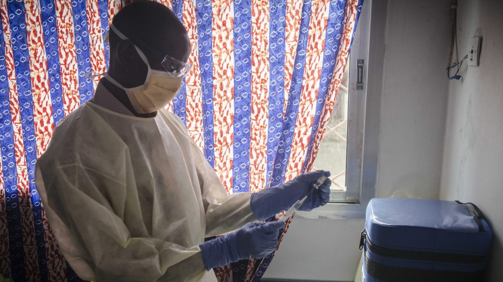 Almost all cases of Ebola and related deaths were in Guinea and its neighbours Liberia and Sierra Leone [EPA] 