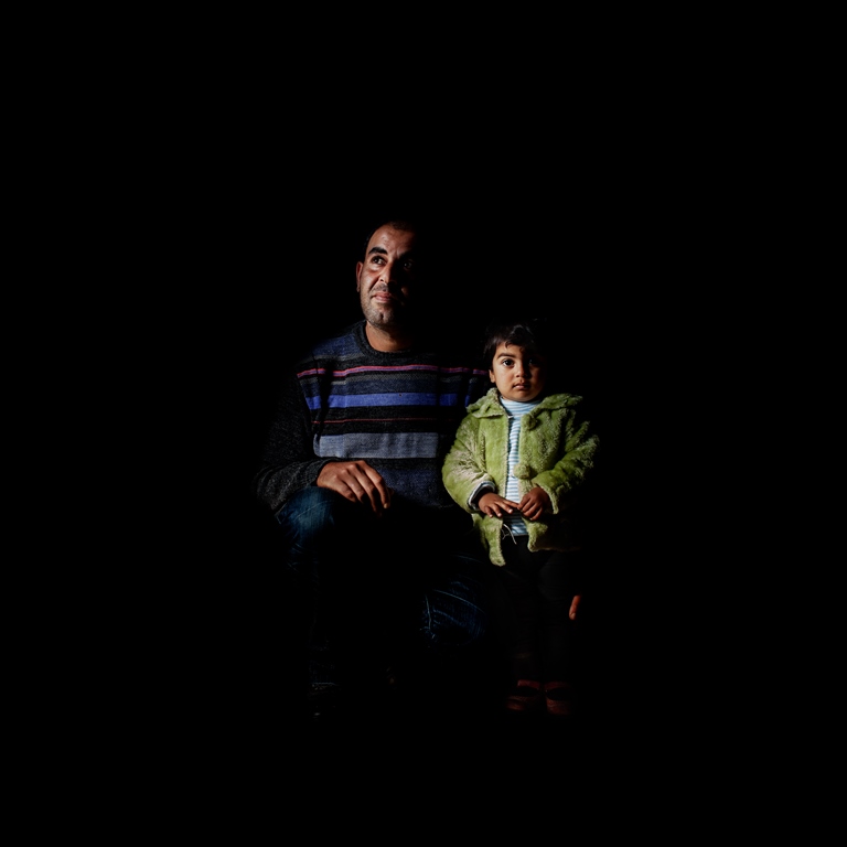 Ahmed fled from Syria two years ago. Shortly after, his daughter Farah was born. The family now lives in an informal settlement in the north of Lebanon. The residents of the settlement have problems accessing water and have been subject to raids by the Lebanese armed forces. Ahmed didn’t know how to register his daughter. The Norwegian Refugee Council is currently representing him in court as he attempts to prove kinship of his daughter in order to register her birth   [Felipe Jacome/Al Jazeera] 