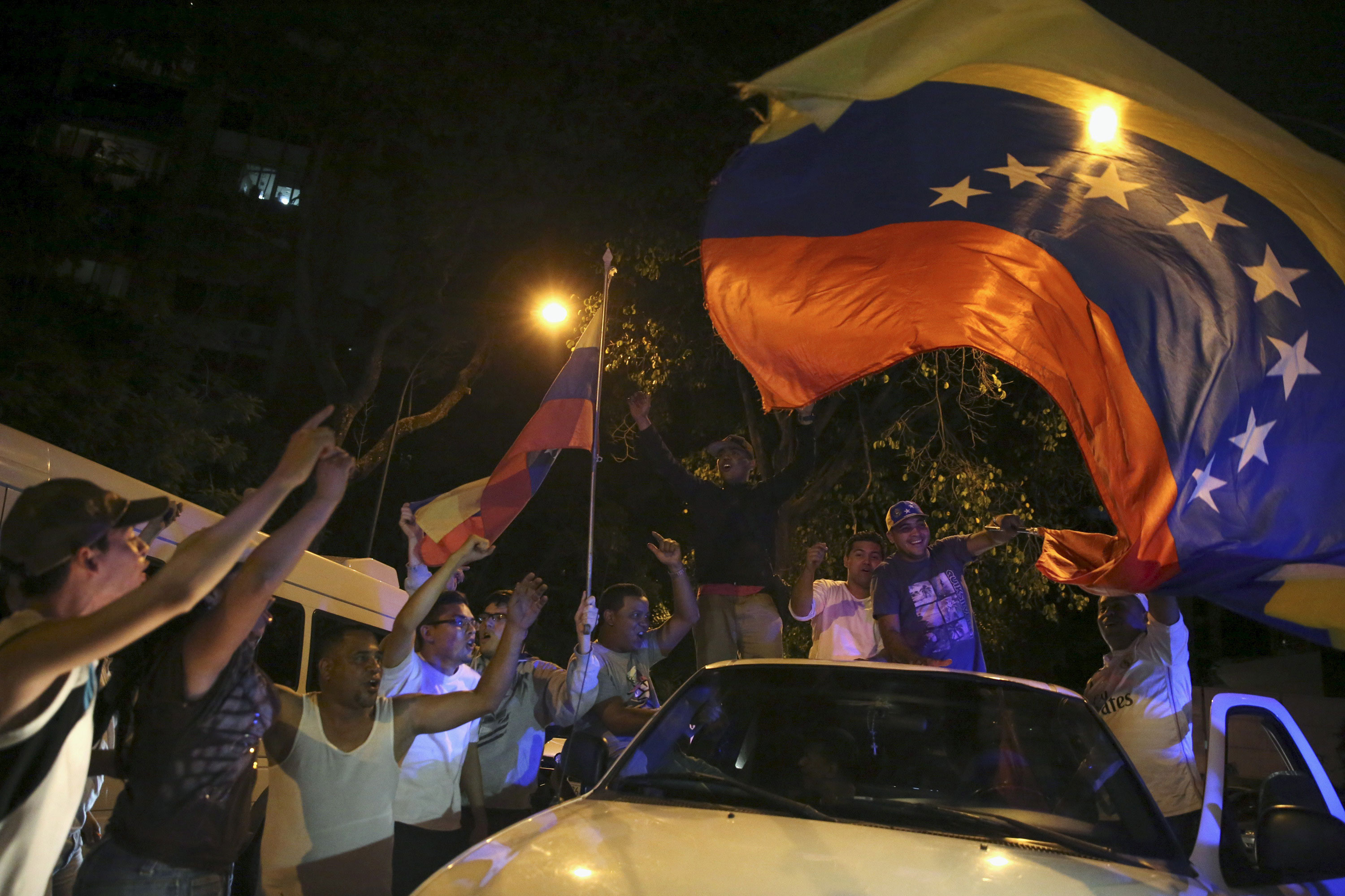 Venezuela election celebration