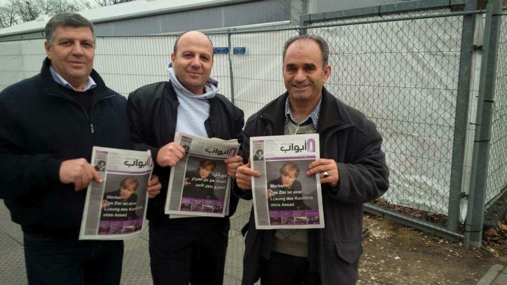 The feedback to Abwab has so far been positive, with refugees reporting back that the publication is both useful and welcoming [Ramy Alasheq/Al Jazeera]