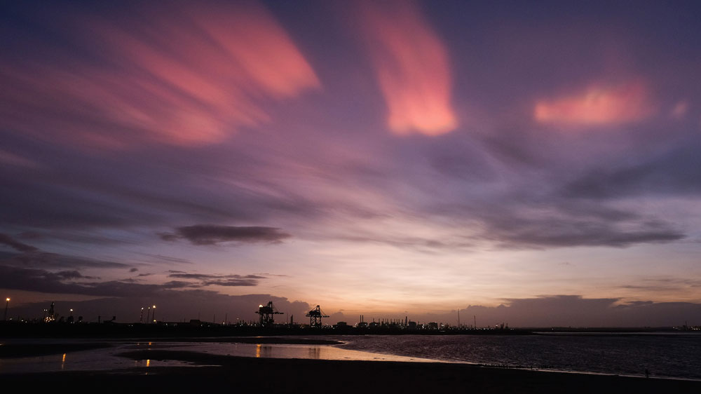 High-level nacreous clouds