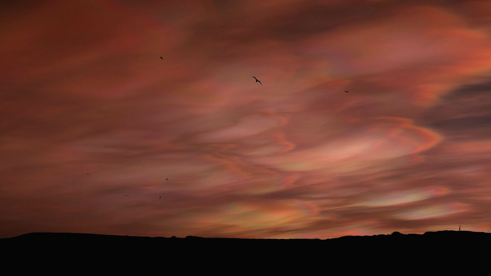 High-level nacreous clouds