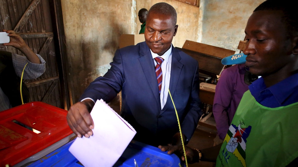 Touadera voting