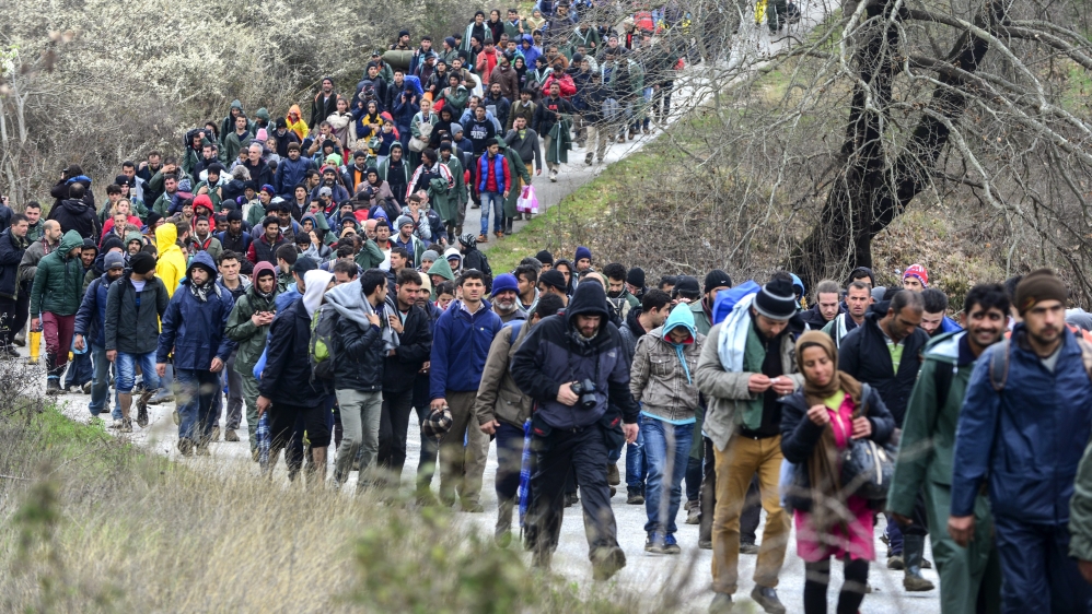 Refugees in Idomeni