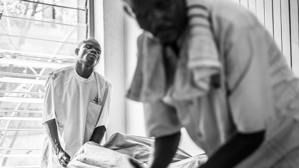 Silvas Darago lost his vision at around 22 to onchocerciasis, which is also known as river blindness [Zach Krahmer/Al Jazeera]