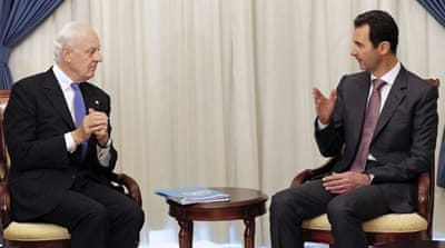 Staffan de Mistura, Bashar Assad
