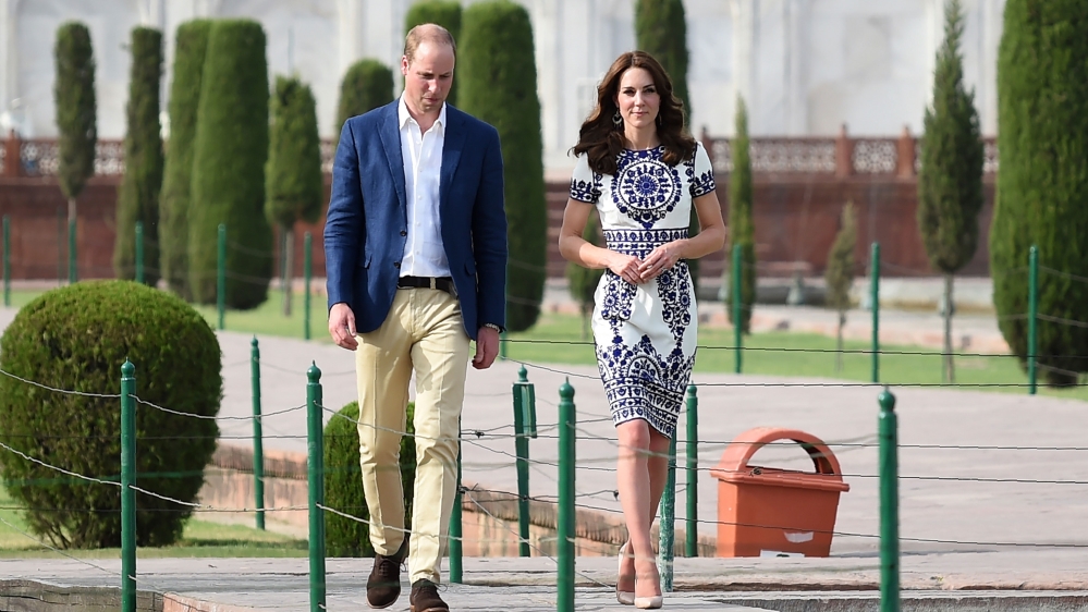 Britain''s Prince William, along with his wife, Kate