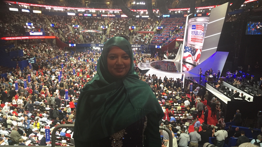 Saba Ahmed says that Muslims should support 'Republican values' [Dalia Hatuqa/Al Jazeera]