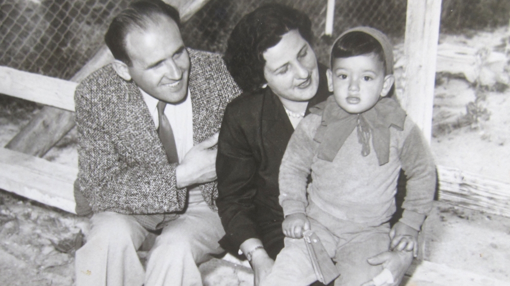 Despite his darker looks, it never occurred to Grunbaum that the parents who raised him were not biologically related to him [Courtesy of Gil Grunbaum]