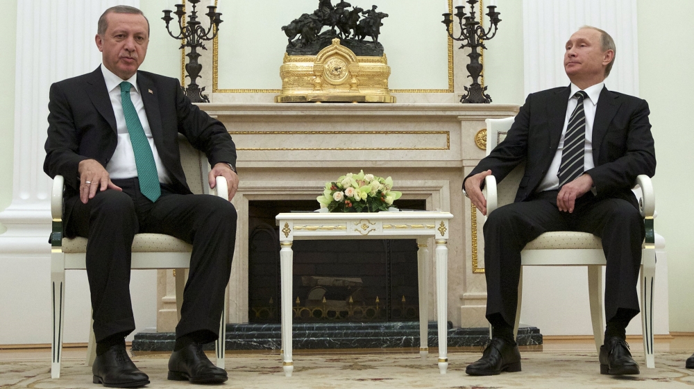 Syria is high on the agenda during President Recep Tayyip Erdogan's visit to Russia  [Ivan Sekretarev/Reuters]
