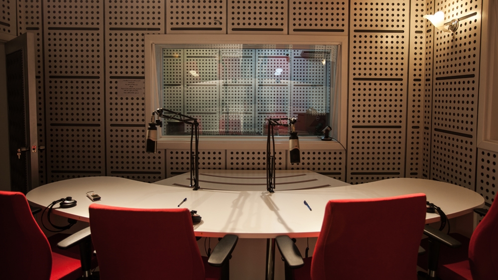 Alghad FM broadcasts a range of programmes, from talk shows, to health coverage, to shows about food and sports [Arianna Pagani/Al Jazeera]