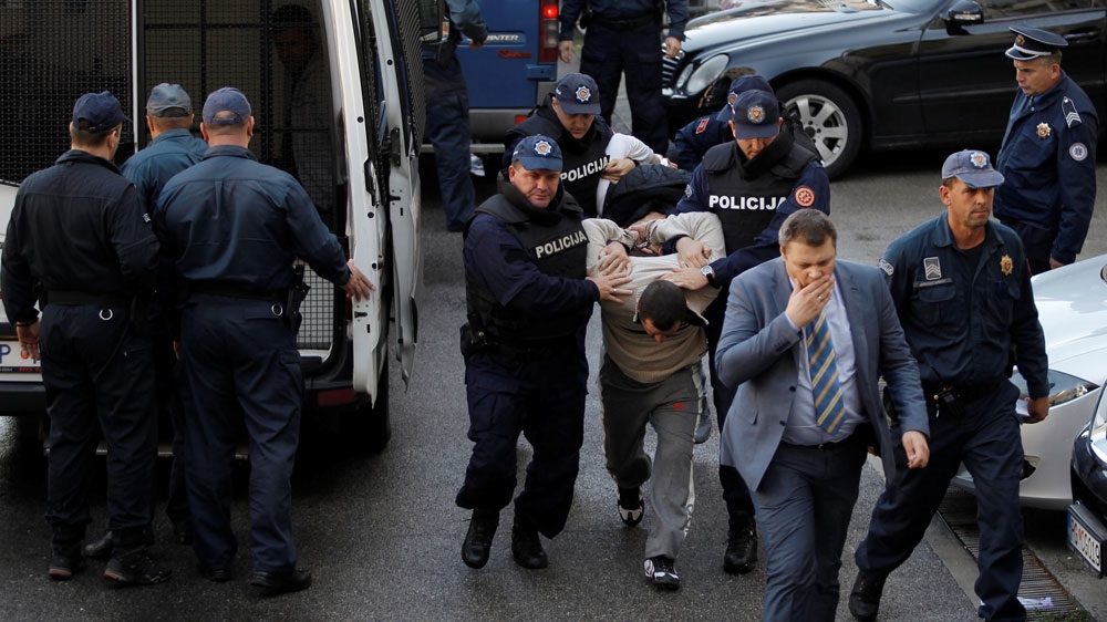 Police in Montenegro said one Serbian is still on the run [Reuters]