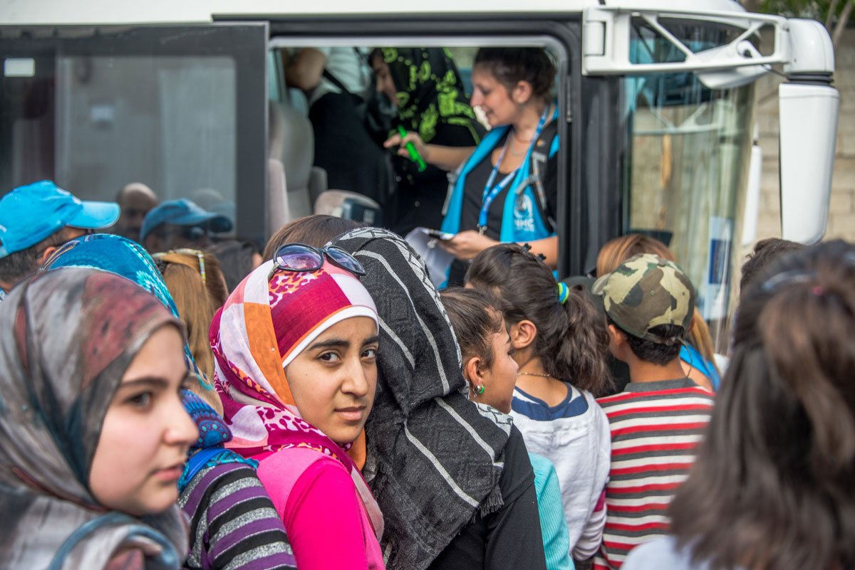 The school bell rings for refugee children in Greece/Please Do Not Use