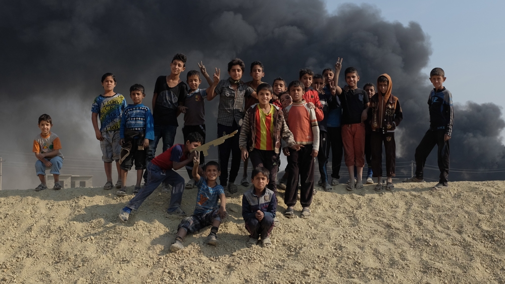 With no school to go to, this area has become the children's favourite playground [Benedetta Argentieri/Al Jazeera]