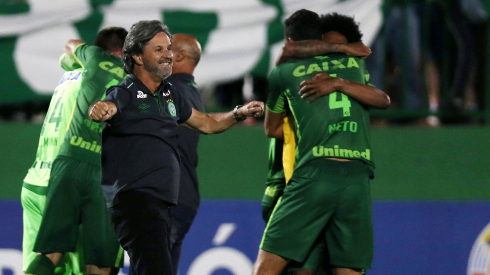 Chapecoense Copa Sudamericana at the Arena Conda stadium in Chapeco